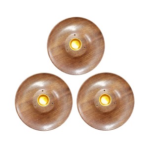 Wooden Incense Cone Burner 10cm (Sheesham Wood) ASH008 - 10 Pcs